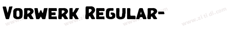 Vorwerk Regular字体转换 Vorwerk Regular字体转换
